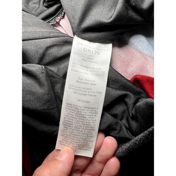 ONLY velvet stripe tank jumpsuit womens XS whimsigoth dark romantic timeless - Picture 7 of 9